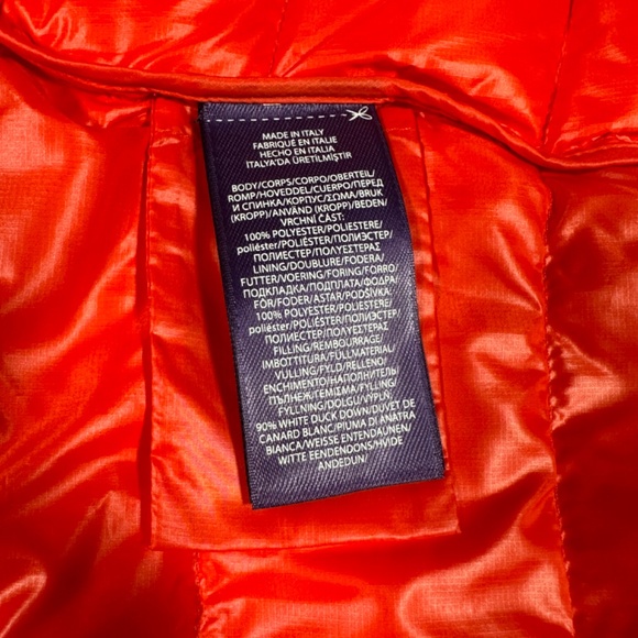 Ralph Lauren Purple Label Vest Orange L 100% Polyester Brand New With Tags - Picture 9 of 10